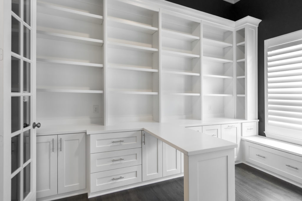 Home office built-in cabinetry